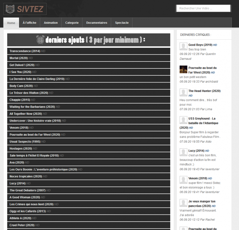 Sivtez Meilleur site de streaming 2022