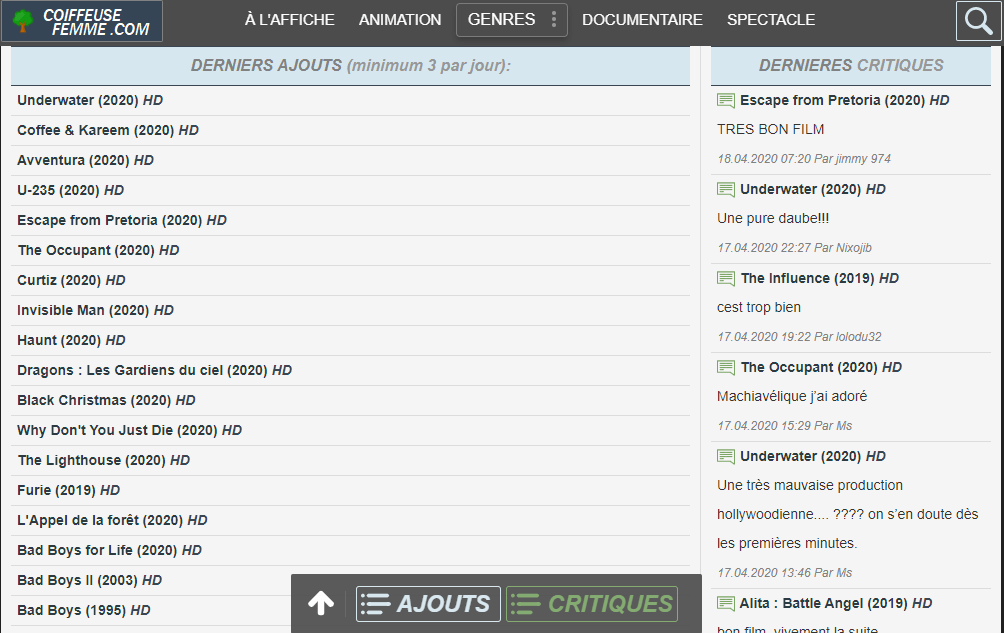 coiffeur : streams gratuits minimum 3 ajouts par jour en 2022 coiffeur en streaming