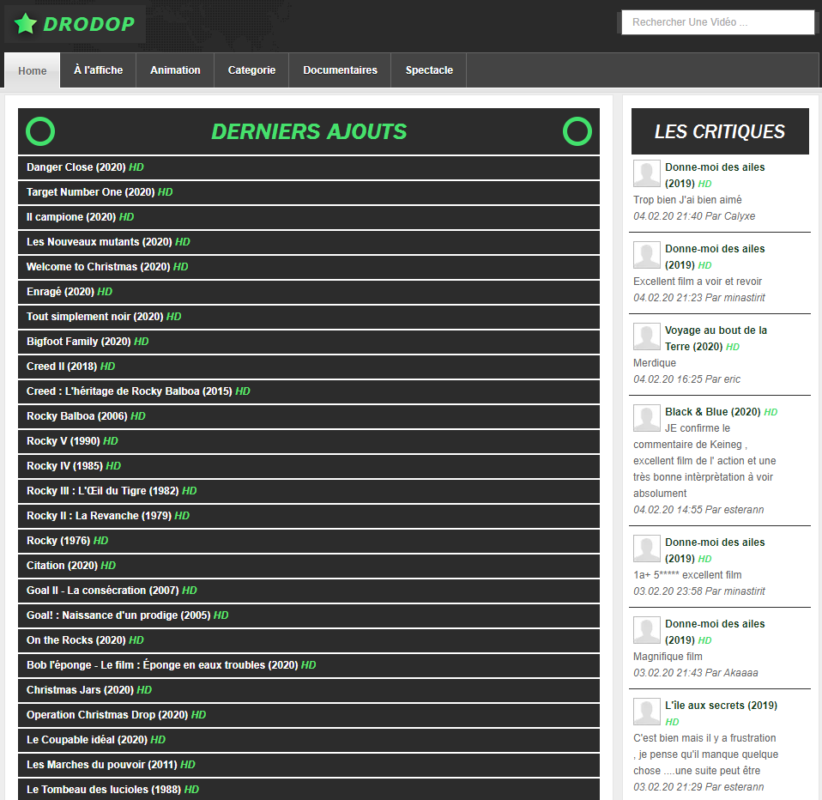 drodop annonce de nouveaux films en 2022 drodope, streaming, films