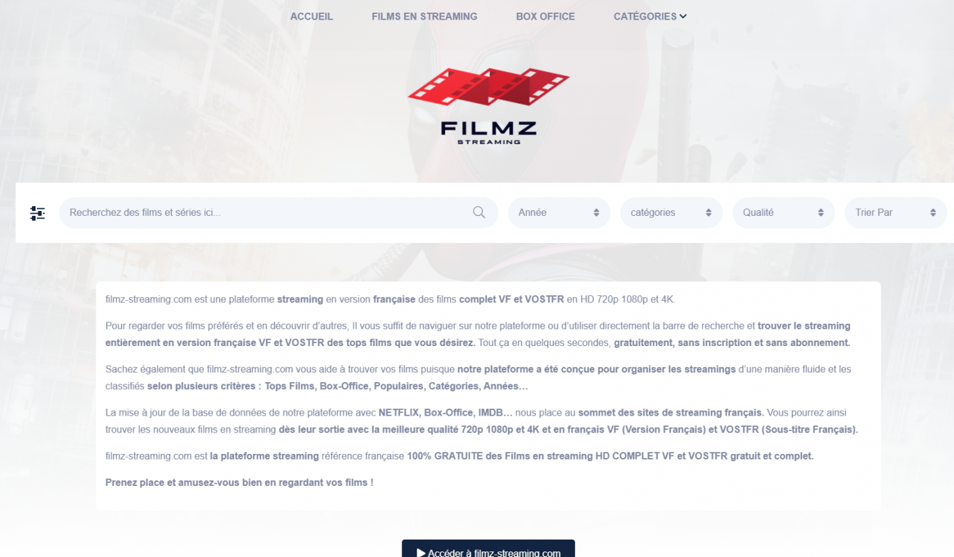 filmz-streaming pour des critiques gratuites de films et de séries 2022