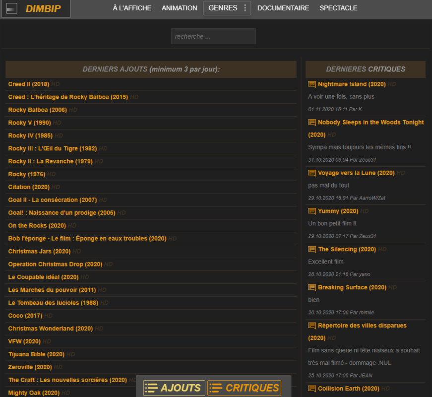 idiot dimbip, streaming, films