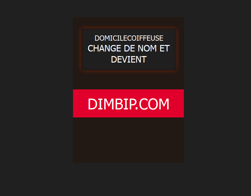 coiffeur à domicile devient dimbip