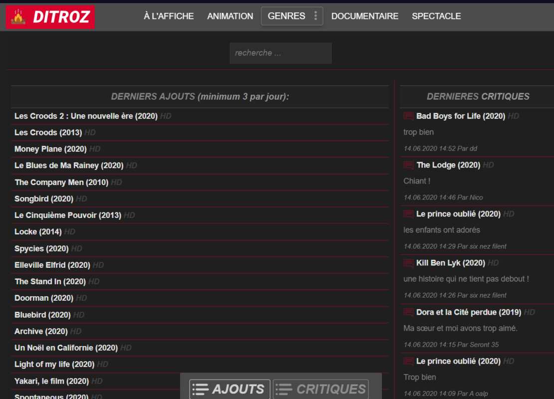 film ditroz streaming légal + téléchargement gratuit 2021