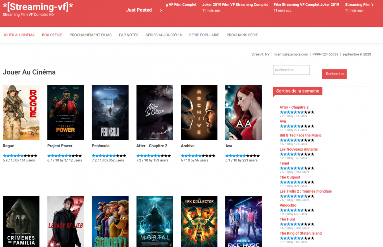 FILMVF change de lien nouvelle adresse 2022 filmvf